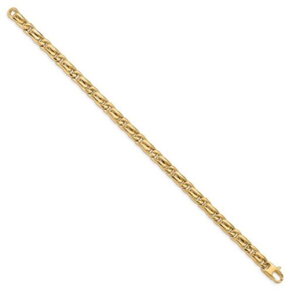 Leslie's 14k Men's Polished Link Bracelet - Picture 11 of 12